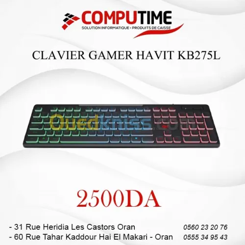 CLAVIER GAMER HAVIT KB275L