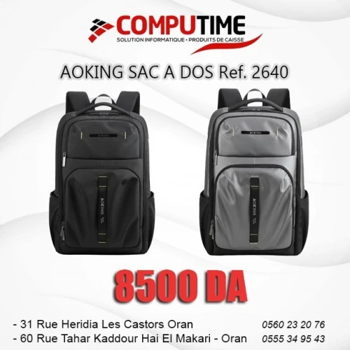 SAC A DOS BACKPACK AOKING SN2640 NOIR/GRIS