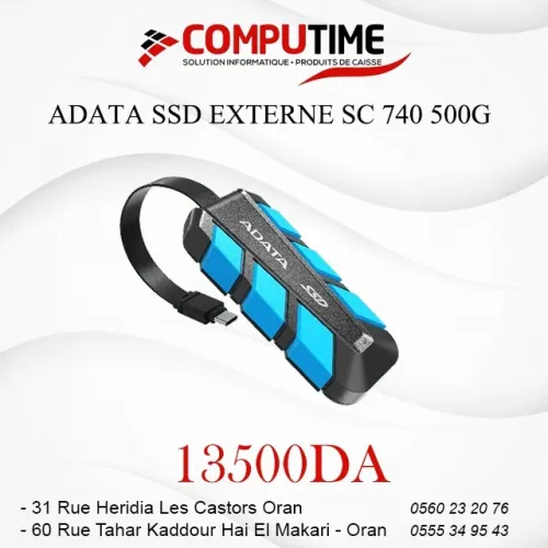 ADATA SSD EXTERNE SC 740 500G