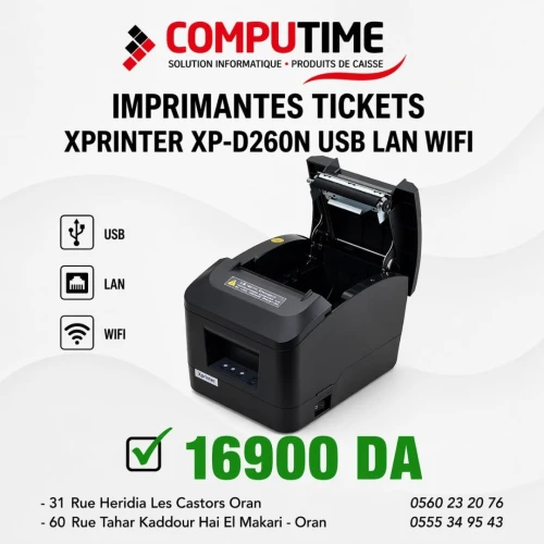 IMPRIMANTES TICKETS XPRINTER XP-D260N USB LAN WIFI