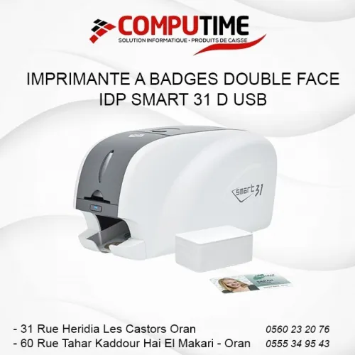 IMPRIMANTE A BADGES DOUBLE FACE IDP SMART 31D USB