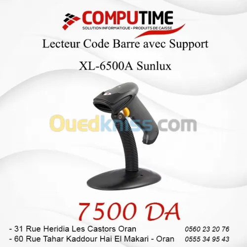 Lecteur code à barre Sunlux XL-6500A