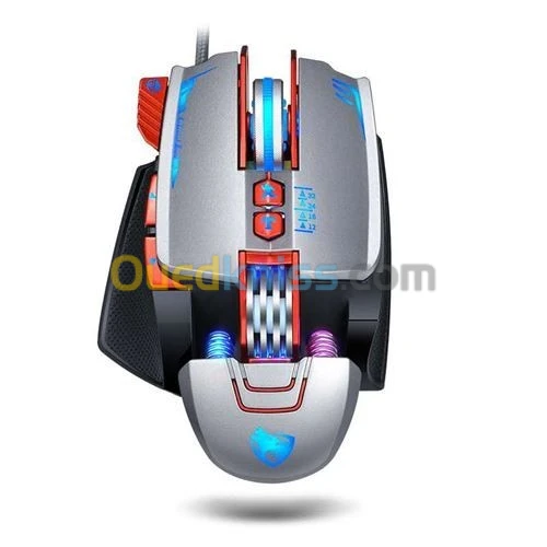 Souris GAMER T-WOLF V9 RGB LED rétro-éclairé programmables 4 DPI 8 boutons
