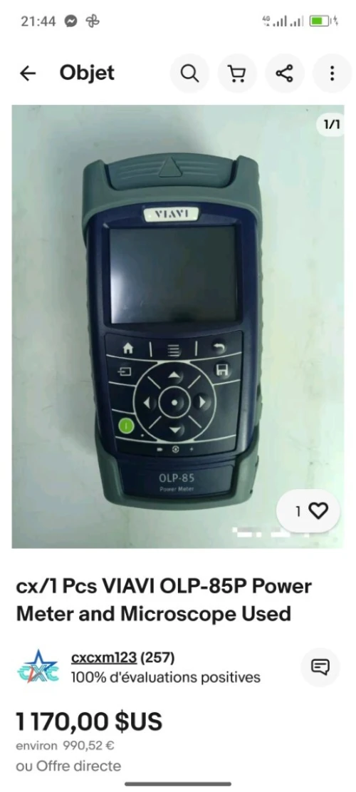 wattmètre optique VIAVI OLP-85P