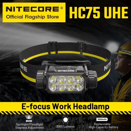 LAMPE FRONTALE NITECORE HC75 UHE