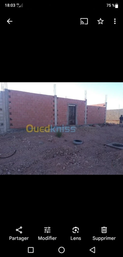 Vente Terrain Laghouat Sidi makhlouf