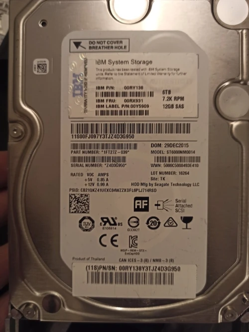 HPE IBM HGST SEAGATE DISK SAS