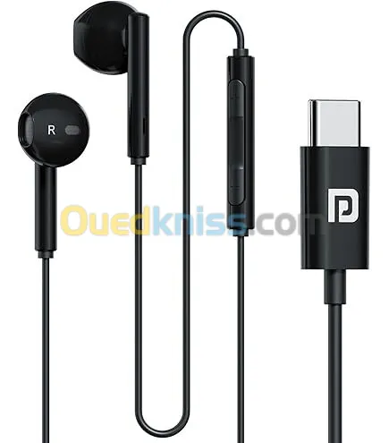 Dudao XC3 in-ear Wired USB-C headphones 1.2m-Black