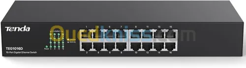 TEG1016D Switch Tenda 16 Ports GIGA 10/100/1000, Bese-T, non manageable, Rackable