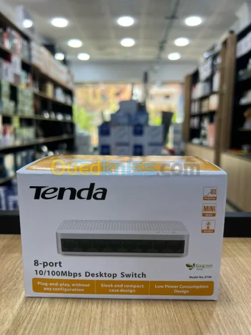 S108V8.0 Switch Tenda 8 Ports 10/100 non manageable,Desktop