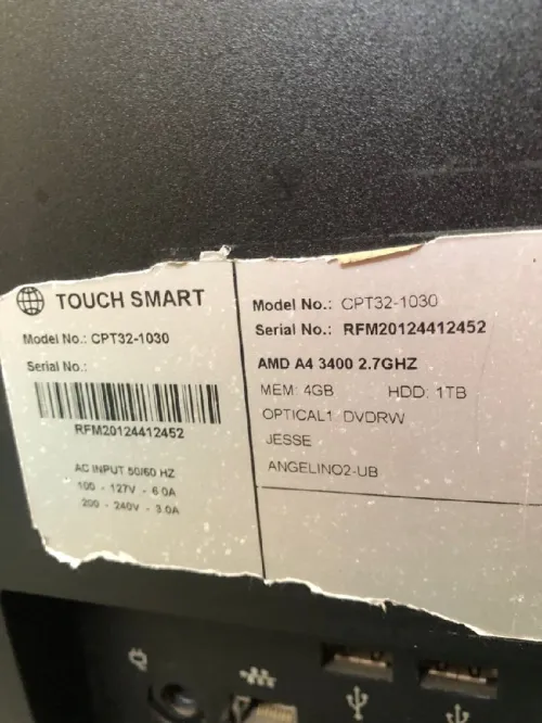 HP touch Smart 320