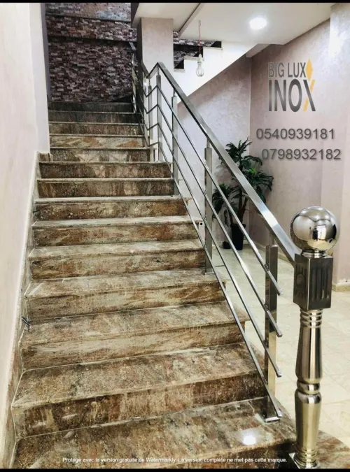 Rampe escalier Inox
