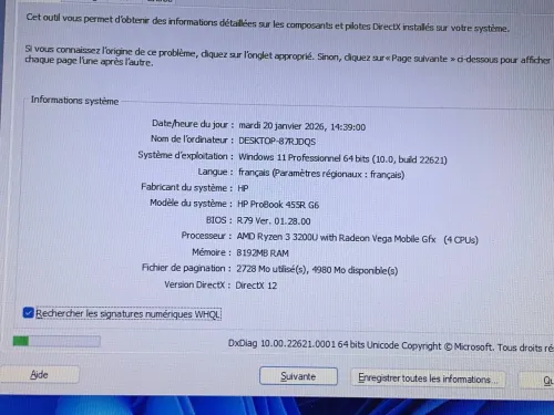 HP PROBOOK 455 G6 / RAYZEN 3 3200  / 8G / 256 SSD /15.6 FHD