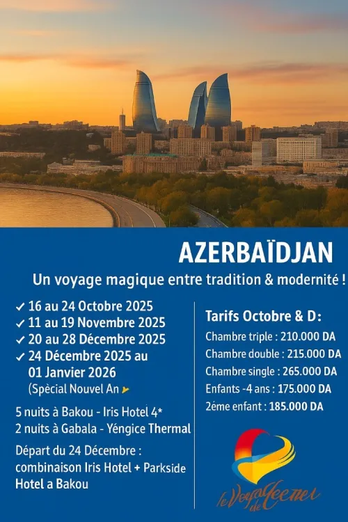 voyage organiser AZERBAIDJAN 