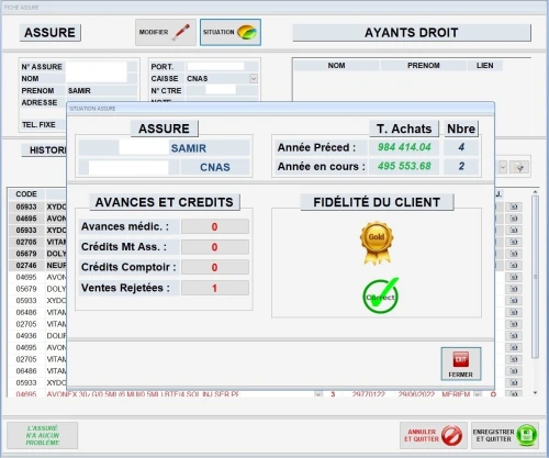 LOGICIEL GESTION PHARMACIE : PHARM ASSIST
