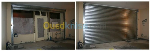 rideaux métalique manuel et electrique