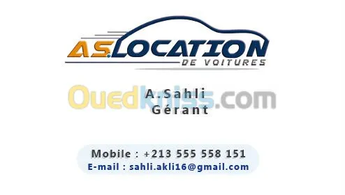Location de Voiture avec ou sans Chauf
