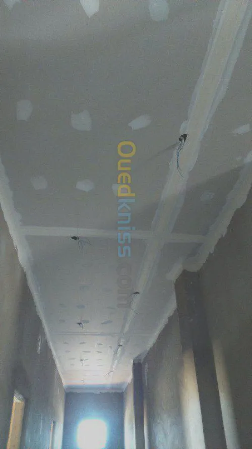 la pose de plaque de platre en ba13 ) 