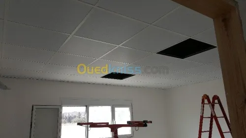 la pose de plaque de platre en ba13 ) 