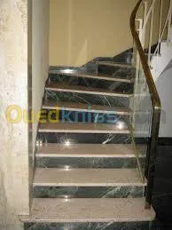 Plâtrerie/Électricité /Marbre escalier