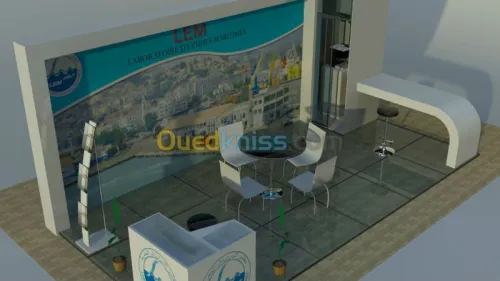 Conception 3D de maquettes de stands