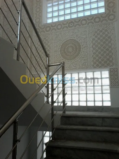 rampe escalier et garde corps en inox