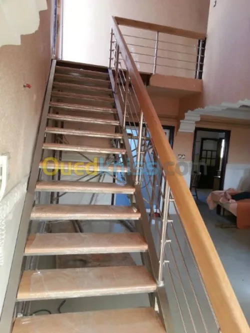 rampe escalier et garde corps en inox