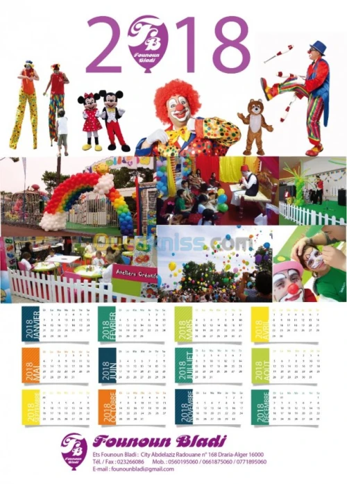 Animation clown magicien 