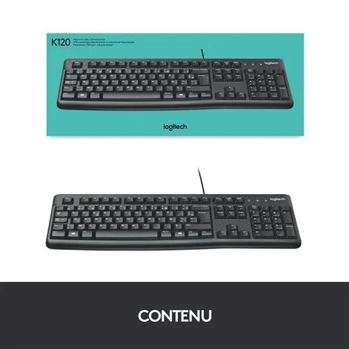 CLAVIER LOGITECH USB K120 AZERTY FRANCAIS