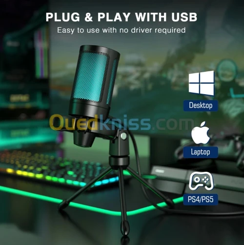 Microphone Fifine Am2 RGB