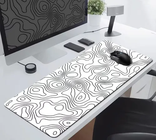 PROMO Tapis De Souris XXXL Black Abstract 900x400mm