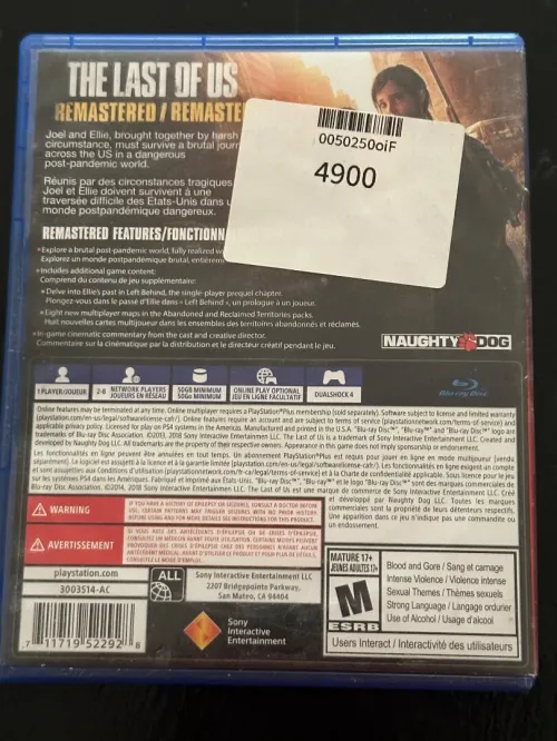 The last of us Remastered