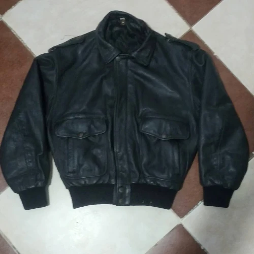Veste en cuir véritable  Enfant 10 ans