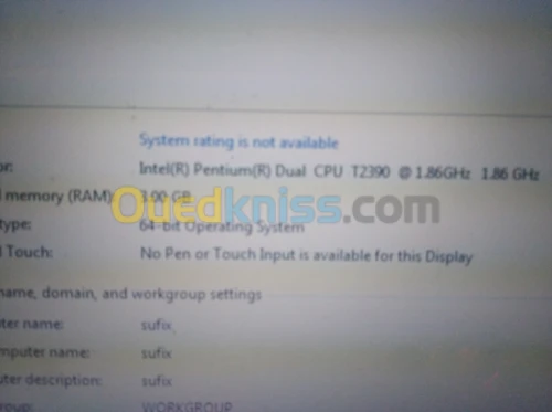 Pc portable compac HP 3 ram