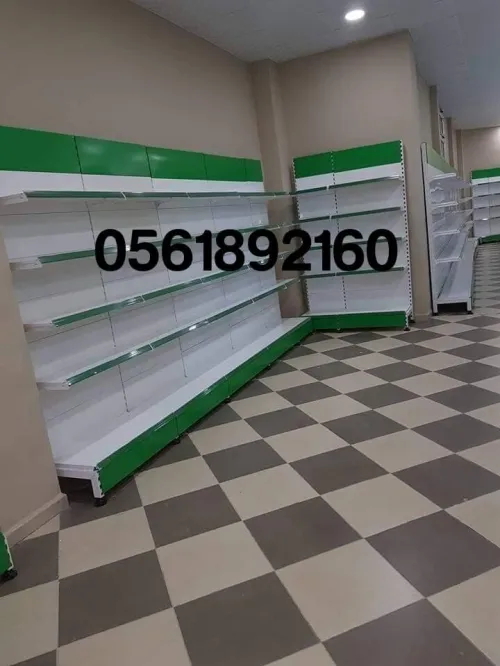 étagère métallique superette