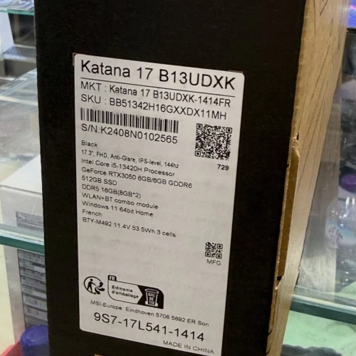 MSI Katana 17 B13U / i5-13420H / 16 Go DDR5 / RTX 3050 / 144Hz