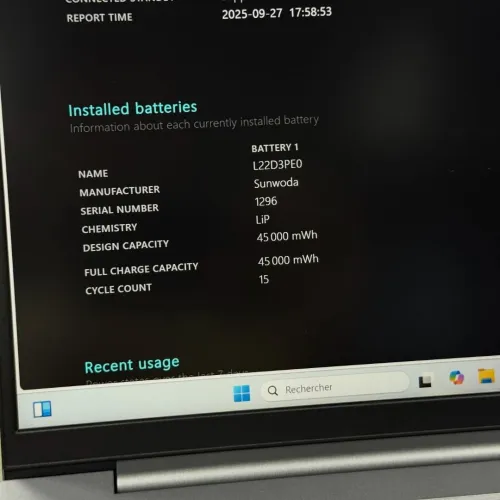 LENOVO THINKBOOK 14 G6 / RYZEN 7 7730U / 16Go DDR4 / 512SSD / 14 FHD