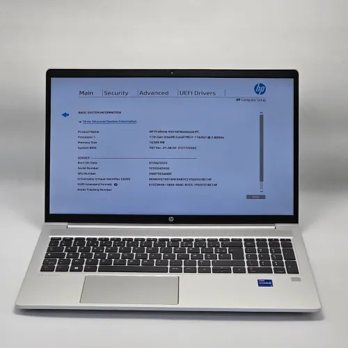 HP PROBOOK 450 G8 / 11th I7-1165G7 / 16GO DDR4 / 512SSD / 15.6" FHD