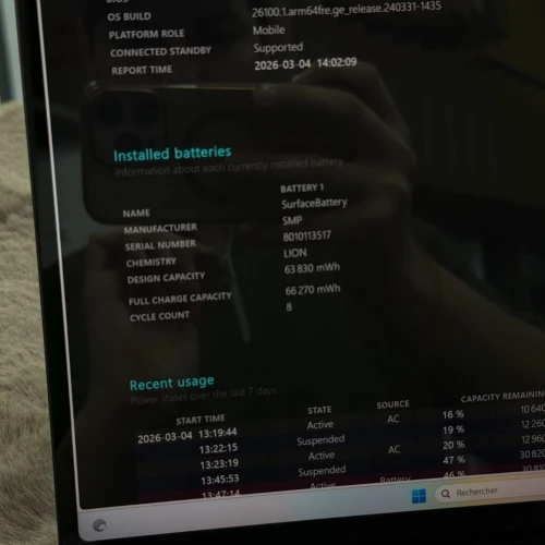 Surface Laptop 7th Edition / Snapdragon X Elite / 32 Go / 1 To SSD / 15 OLED