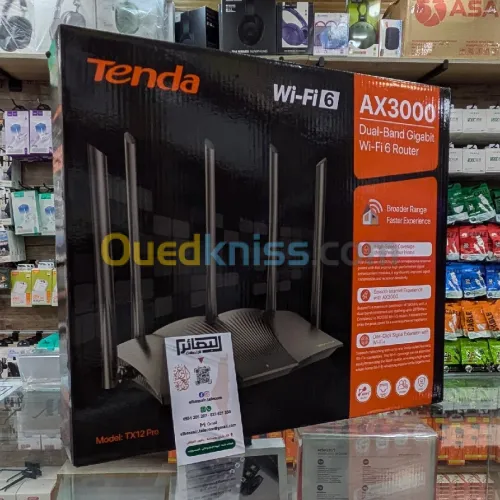 Tenda TX12Pro AX3000 Dual-Band Gigabit Wi-Fi Router 
