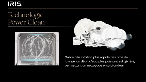 IRIS LAVE VAISSELLE 15 COUVERT INOX
