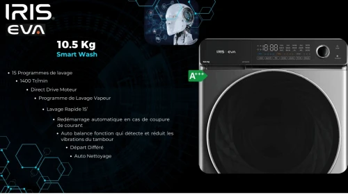MACHINE A LAVER IRIS EVA 10.5KG