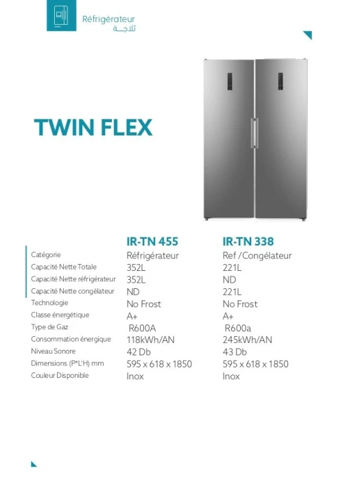 PROMOTION REFRIGERATEURS ET CONGELATEURS IRIS