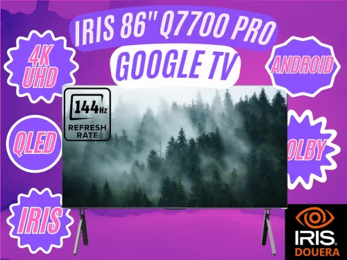 GAMING TV IRIS QLED Q7700 PRO GOOGLE TV UHD 4K 144Hz Matte (86"/100")