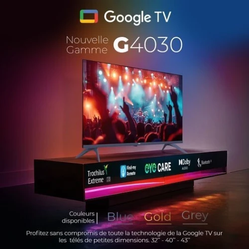 TV IRIS 40 G4030 ANDROID GOOGLE TV 40POUCES FHD