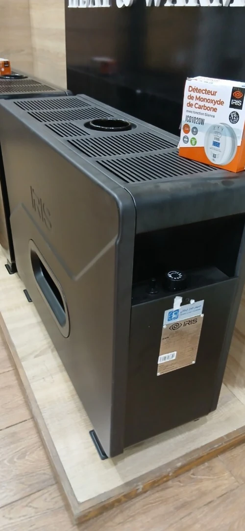 CHAUFFAGE A GAZ IRIS LAVA NOIR 14KW +DÉTECTEUR