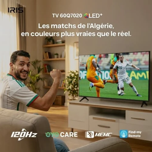 TV IRIS 50 Q7020 QLED ANDROID 14 GOOGLE TV 50POUCES UHD 4K 120Hz