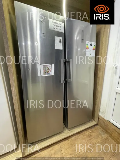 REFRIGERATEUR IRIS TWIN BCD 455 (INOX)