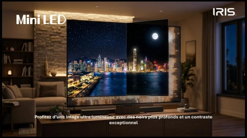 TV IRIS 65 M8020 MINILED ANDROID 14 GOOGLE TV 65POUCES UHD 4K 120Hz MATTE