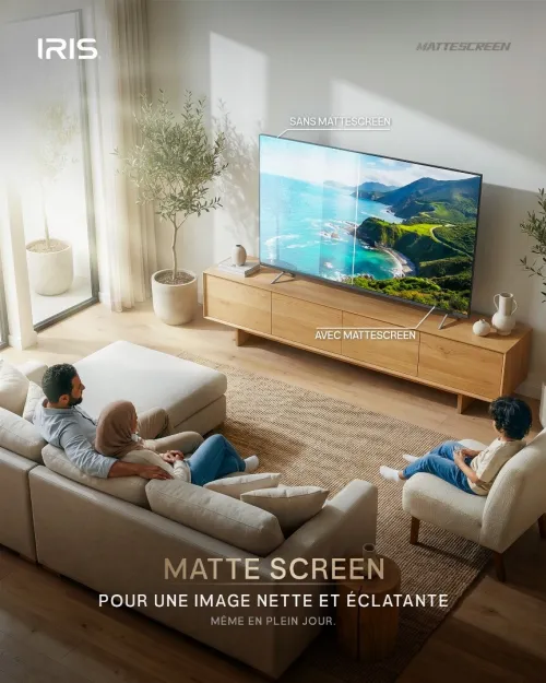 TELEVISEUR IRIS 65 M8020 MINILED ANDROID 14 GOOGLE TV 65POUCES UHD 4K 120Hz MATTE